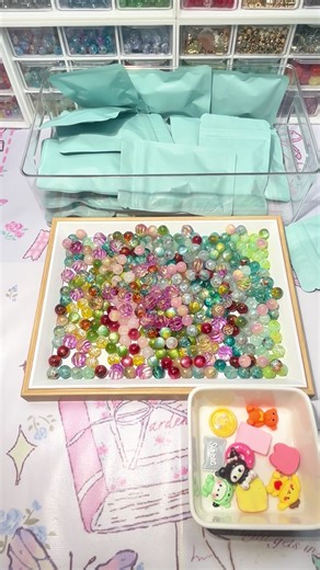 Enjoy ASMR Packing Lucky Blind Bags with Beads