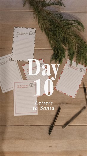 Home & Kind on Instagram: "Day 10 of 25 Days of Christmas Magic: Letters to Santa This is one of the sweetest traditions of the season. Print out the letters, sit down together, and let your kids dream a little as they write to Santa. It’s simple, quick, and always such a magical moment. If you want the free printable Letters to Santa pages, comment SANTA and I’ll send them your way."