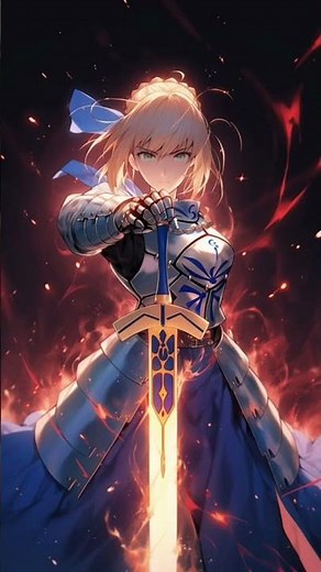 Saber artoria pendragon the stronger AND powerfulll AND popular Kinnigt of Ingland.