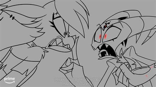 AnimatedMau on Instagram: "Here are the shots I cleaned up for Helluva Boss Mission Zero #HelluvaBoss! 😈✨ im so happy to be part of this new introduction of the characters, i just had two shots, but i worked on them with all my love