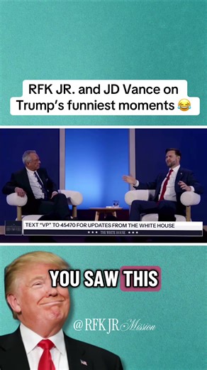 Secretary RFK Jr. and VP JD Vance tell hilarious stories about how funny President Trump is! #fyp #rfkjr #trump2024🇺🇸 #maha