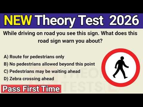 UK Theory Test 2026 (50 MCQs) | DVSA Updated Questions & Answers | Pass First Time