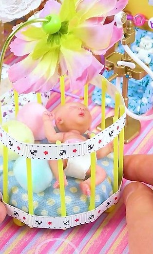 DIY Miniature Baby Crib