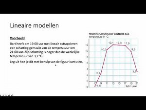 Linear models (HAVO mathematics A)