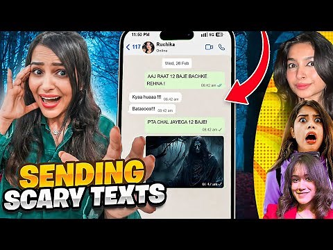 Sending SCARY texts to BIG Female YOUTUBERS *Reactions*
