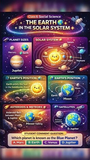🌍✨ EARTH EXPLAINED IN 60 SECONDS! 🚀🪐 | The Solar System Made SUPER EASY 💡