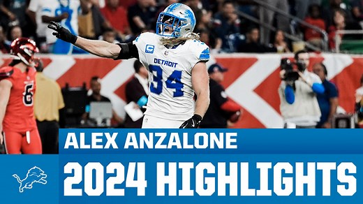 Watch highlights of Detroit Lions linebacker Alex Anzalone from his 2024 season 🎥 | Detroit Lions