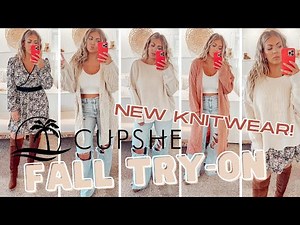 Cupshe MIDSIZE Fall Knitwear TRY-ON 2023 | Cupshe x Savannah Rose Labrant | Size 10/12 Petite/Curvy