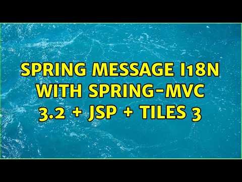 spring message i18n with spring-mvc 3.2 + jsp + tiles 3