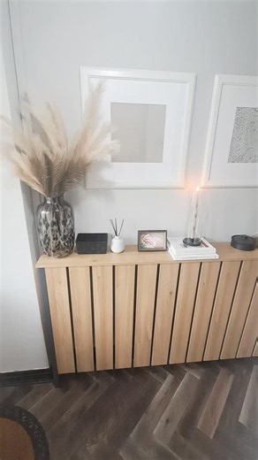 NadineAlexandra on Instagram: "🌿small entrance/hallway update 🏠 not completed yet! Still need to finish around the front door, change the pendant light and paint touch ups everywhere (and maybe a good carpet clean), but definitely looking brighter, homely and more inviting 🩶 finally a place for my partner to put his keys so he's not constantly looking for them and cute dog tail hooks for important doggy accessories 🐾 Updates: 🔨 plaster around front door: @amazonuk 🔨 radiator cover: @argos