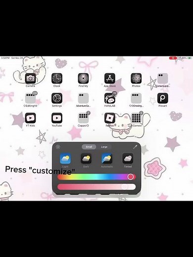 How to change the color of your apps/homescreen!