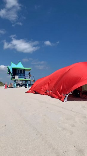 Your own private oasis, popped up on any beach 🏝️🫧 #beachbubble #beachcabana #beachshade #beachlife #beachbum | Beach Bubble