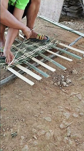 Tutorial de tecelagem de bambu fácil! WARP-WEFT para iniciantes