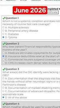 June 2026 aapc answer/ for more CEUs contact us