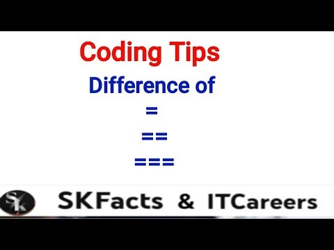 Coding basics || difference of = == === || #job #coding #servicenowdeveloper