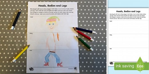 Picture Consequences - Heads, Bodies and Legs Game