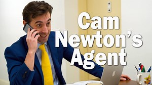 221K views · 1.5K reactions | Now that the season's over, Cam Newton calls up his agent to find out exactly how much money he made with all the incentives in his contract. Turns out Belichick and the Pats snuck some weird clauses in there in the fine print! Featuring Mike Zakarian | Fitzy | Facebook