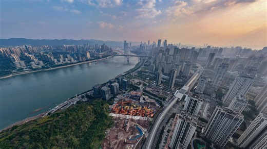 重庆江北嘴新楼盘航拍首曝光