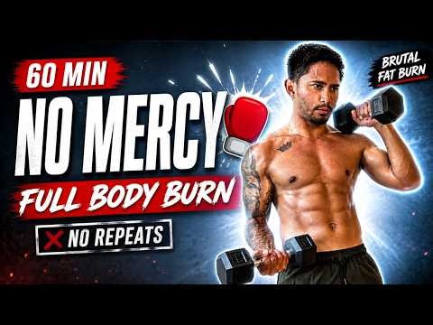 BRUTAL 60 MIN KICKBOXING + WEIGHTS 🥊🔥 (NO REPEATS)