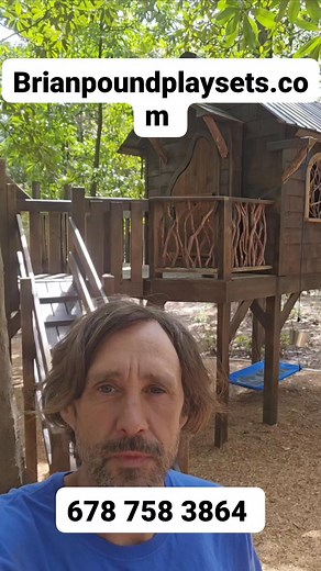 Brian Pound Play Sets most recent treehouse project in Bucket Georgia | Halfling Hills Farm Airbnb