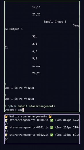 stararrangements - Daily Kattis #coding #codeprep #programming #codingchallenge