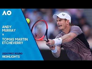 Andy Murray v Tomas Martin Etcheverry Highlights | Australian Open 2024 First Round