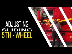 How to adjust a sliding fifth wheel on a semi truck