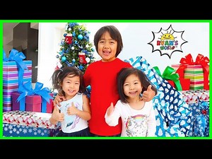 Christmas Morning Opening Presents 2019 with Ryan Emma and Kate!!! - Videos For Kids