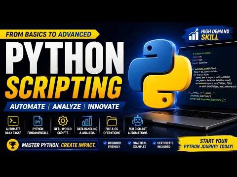 🚀 Learn Python Scripting from Scratch | Complete Python Course