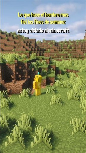Lo que hace un jugador fiel en Minecraft los fines de semana #minecraft #meme #shorts