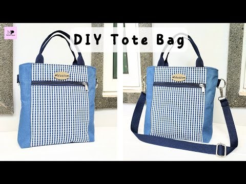 DIY Easy Tote Bag Tutorial | Easy Tote Bag Sewing Tutorial