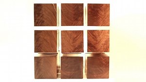 A "floating" table made of magnetic cubes