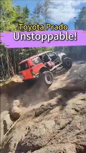 Unstoppable! Toyota Prado Extreme Rock Crawling 🏔️🔥#offroad #rockcrawling #ToyotaPrado #adventure