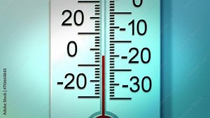 Cold Thermometer Lowering to Freezing Temperatures - Angle 2