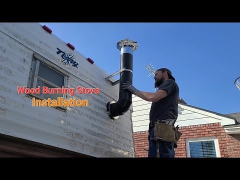 Camper Wood Burning Stove Installation