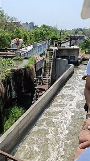 How Delhi Sewage Enters STP? | Inlet Chamber on Site for Phase-I, Phase-II & Phase-III #shorts #stp