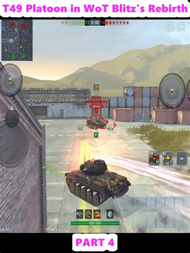 The High-Explosive Return of the T49 Platoon in WoT Blitz's Rebirth (4)