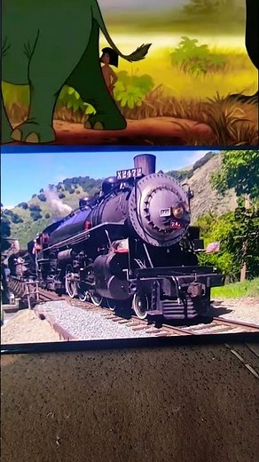 colonel hathi's march crossover steam train #animation #disney #memes