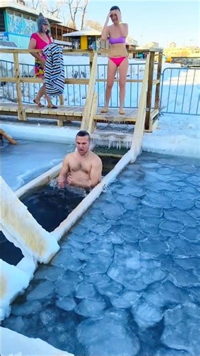 part327#Russians👙Bathe😱in Ice#Water🌊 onJanuary#RussiasIce Baptism Ritual🧊Braving Frozen#winter Faith