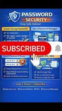 Password Security Tips 🔐 | Strong Passwords, Password Managers & MFA Explained #passwordsecurity