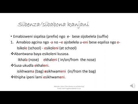 IsiZulu Lesson 8 Ondaweni (Locatives)