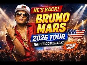 Bruno Mars 2026 Tour: First Stadium Comeback in a Decade – The Romantic Tour Details & Dates!