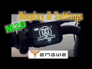 Engwe M20 Display & Controller Settings - Yolin YL81C-B kph to mph