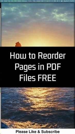 How to Reorder Pages in PDF Files FREE