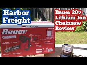 Harbor Freight Bauer 20V Lithium-Ion 10inch Cordless Chainsaw Review