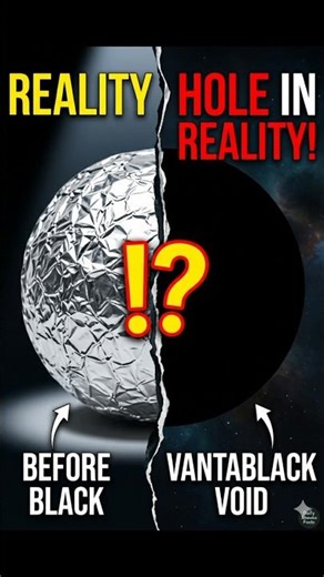 A Real Hole in Reality? 😱 (Vantablack) #shorts #facts #dailyshockfacts