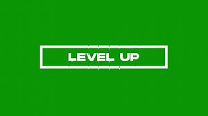 Download Level Up, Animation text distortion vfx, dynamic text message for free