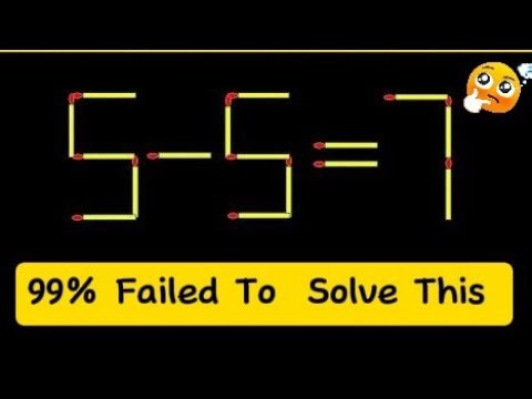 Matchstick Puzzle LIVE 🔥 | Can You Solve It? | 99% FAIL This Matchstick Puzzle 😱 | LIVE Challenge 🧠