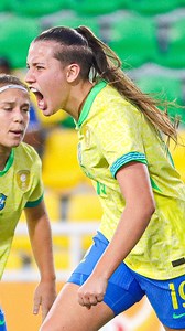 A visão do campo! Gabi Pusch descontou e deu vida para o Confederação Brasileira de Futebol ⚽🇧🇷📹 CONMEBOL #Sub17Fem | CONMEBOL.com