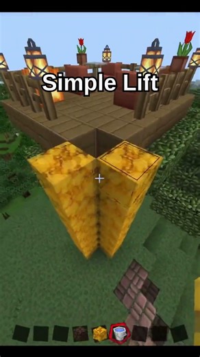 Minecraft Simple Lift Tutorial!😎 #minecraft #shorts
